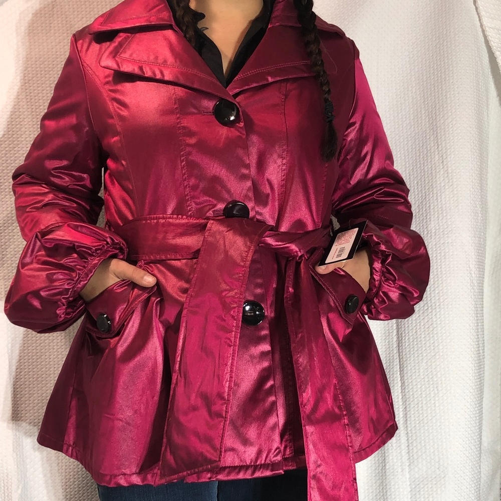 ABS Silver label Allen Schwartz Holiday Coat XL